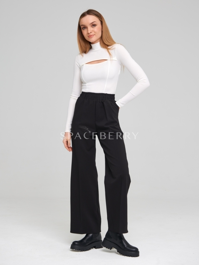 Женские широкие брюки, штаны классика